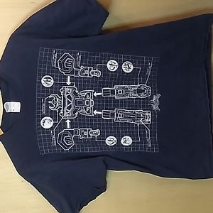 Power Rangers Men's XL Blue tshirt 100% Cotton Vintage